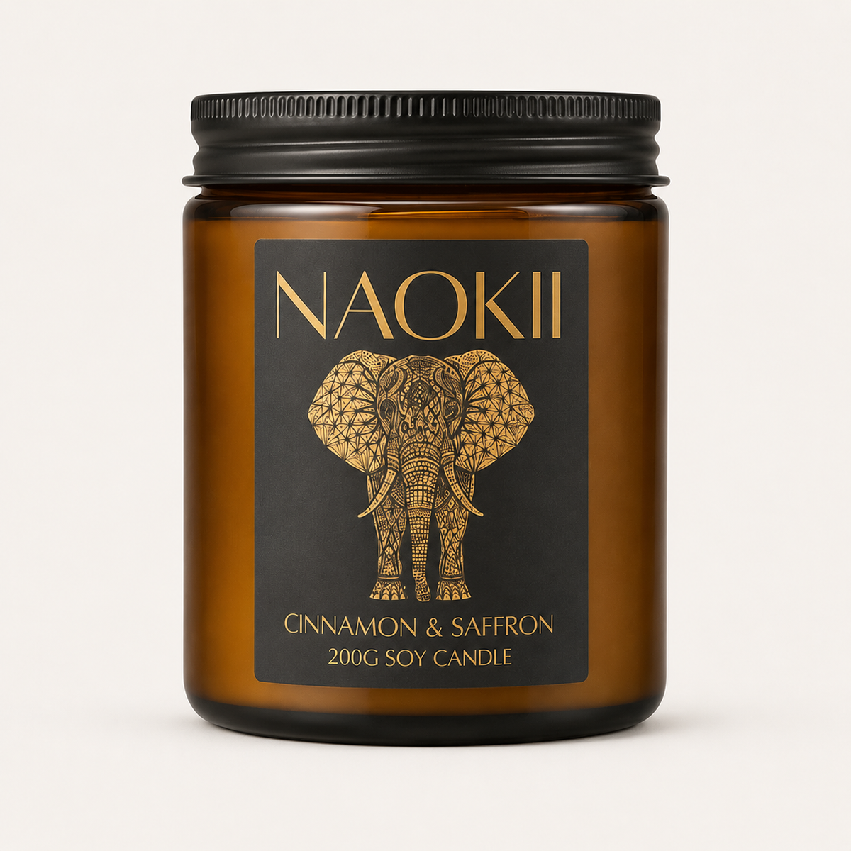 Candle | Cinnamon & Saffron | 200g Soy | Hand-Poured by Naokii