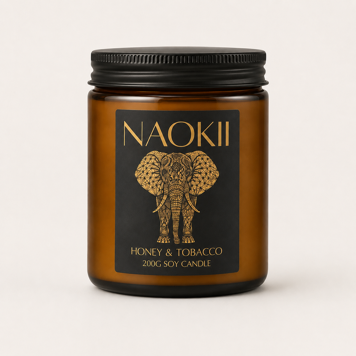 Candle | Honey & Tobacco | 200g Soy | Hand-Poured by Naokii