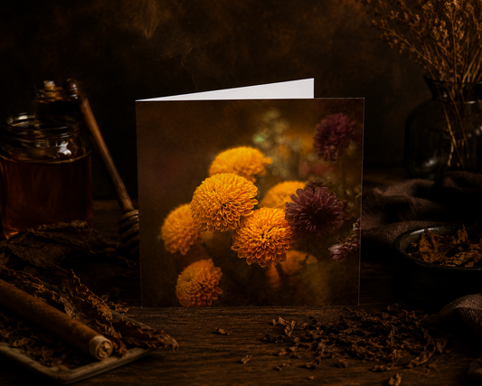 Greetings Card | Honey & Tobacco | 15x15cm | Blank Inside