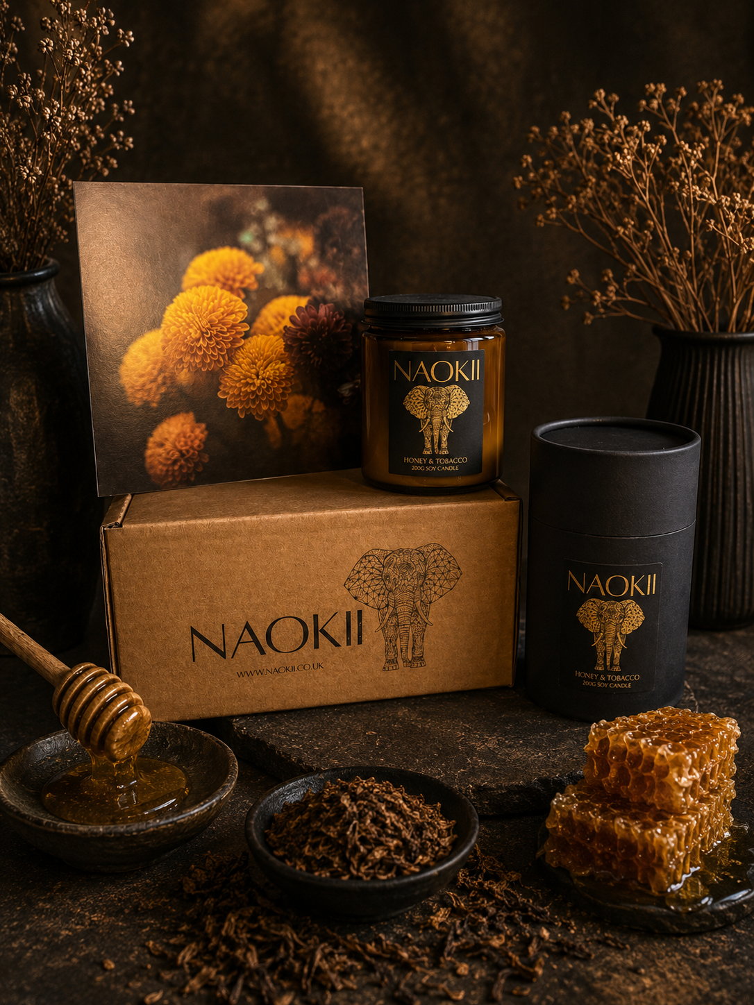 Candle | Honey & Tobacco | 200g Soy | Hand-Poured by Naokii