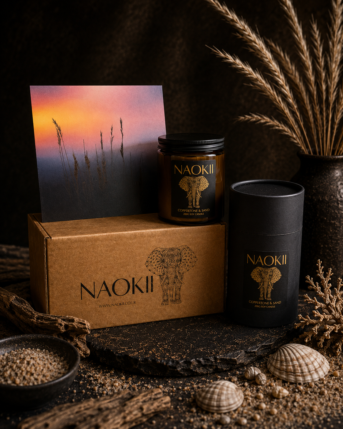 Candle | Coppertone & Sand | 200g Soy | Hand-Poured by Naokii