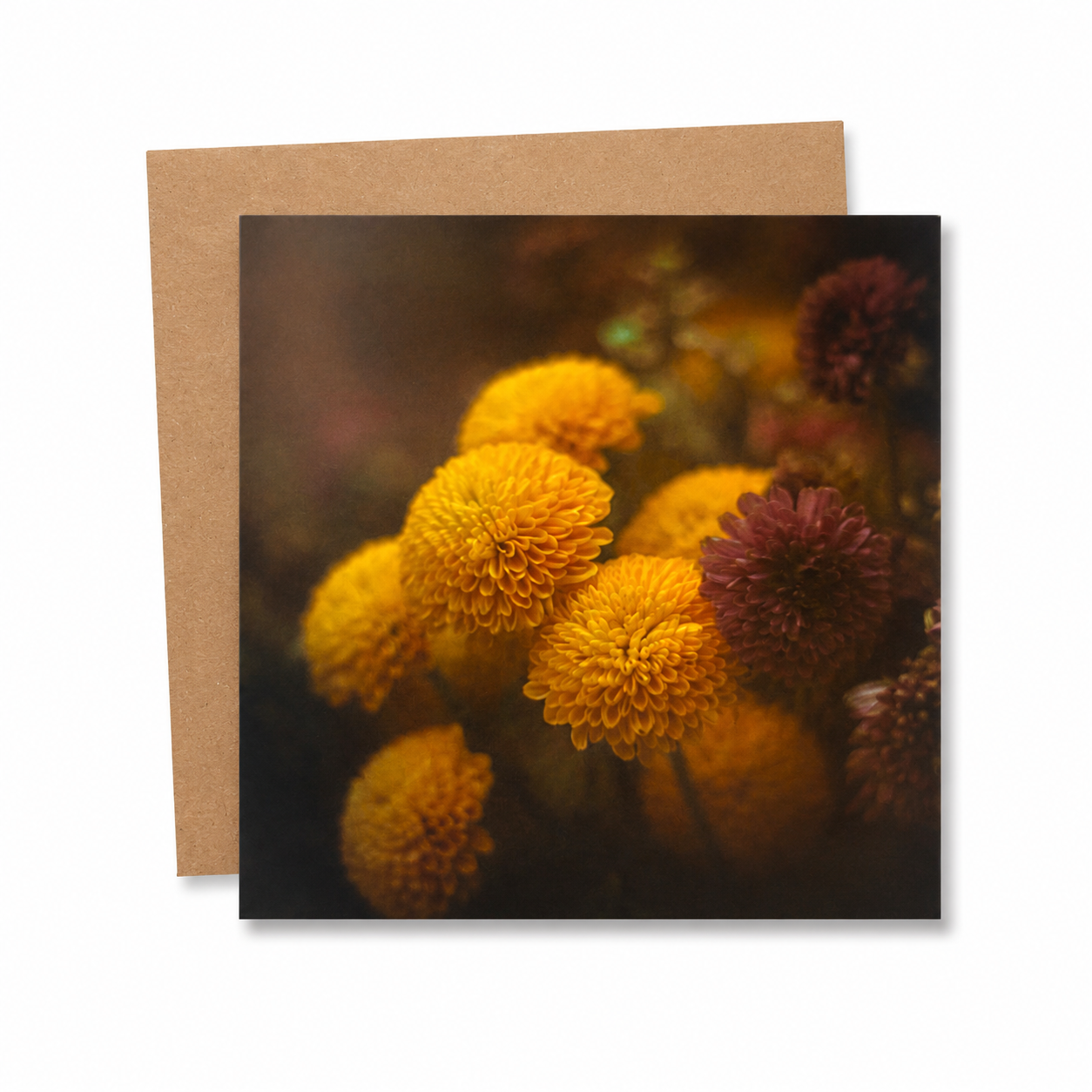Greetings Card | Honey & Tobacco | 15x15cm | Blank Inside