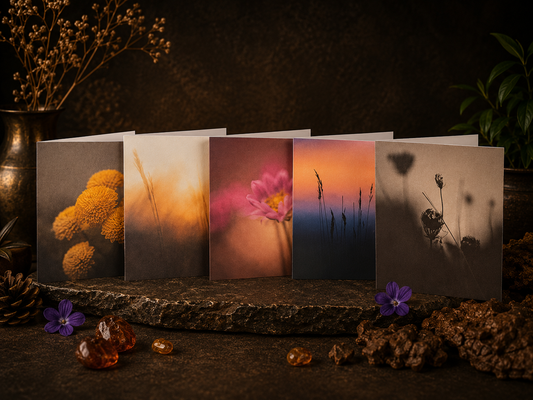 Greetings Card Set | 5 Designs | 15x15cm | Blank Inside